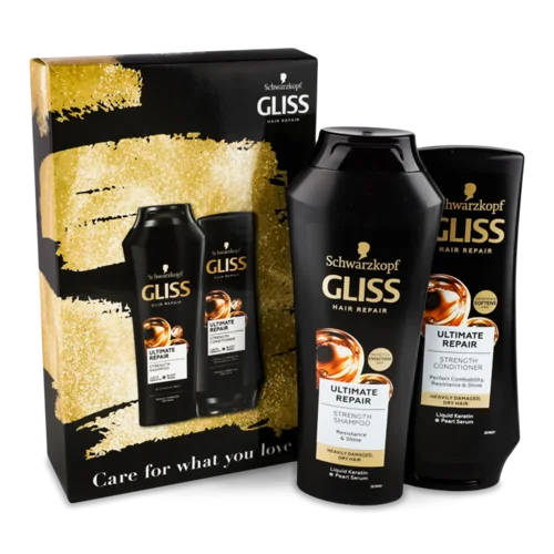 Набір Gliss Care with Ultimate Repair «Шампунь 250 мл +кондиціонер 200 мл»