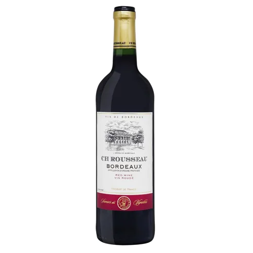 Вино CH Rousseau Rouge Sec Bordeaux червоне сухе 12.5% 0,75л
