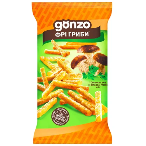Соломка фрі Gonzo зі смаком грибів 40г