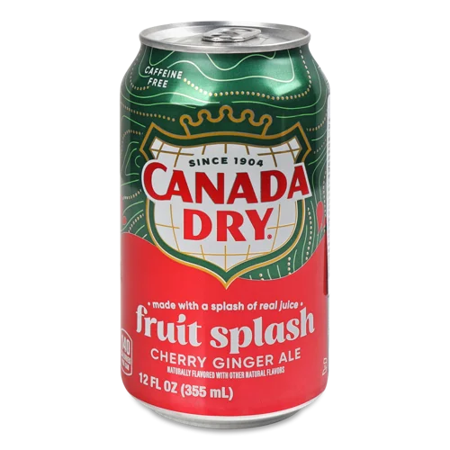 Напій Газований Canada Dry Fruit Splash, з/б, 0.33 л