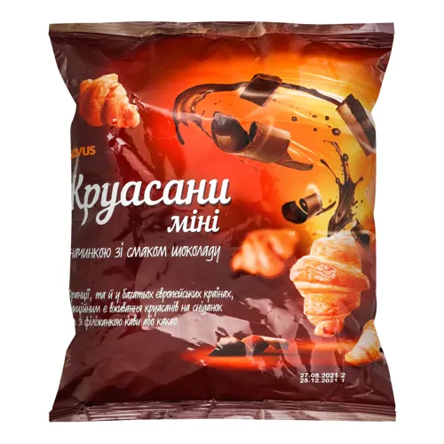Круасани міні з шоколадом Novus м/у 180г