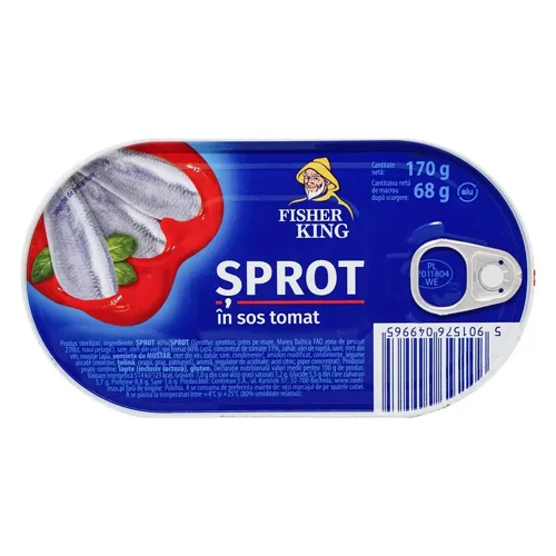 Шпроти в томатному соусі Fisherking 170г