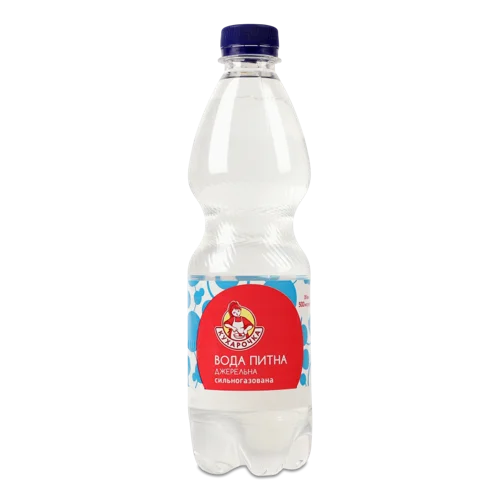 Питна Вода Джерельна Сильногазована, 0.5л, Кухарочка