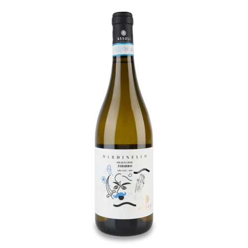 Вино Біле Сухе Zibibbo Dardinello Organic, в/ґ, п/пл, 0.75л, 12.5%