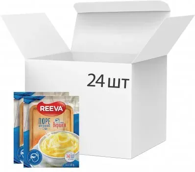 Пюре картопляне швидкого приготування Reeva з смаком вершків, 40г