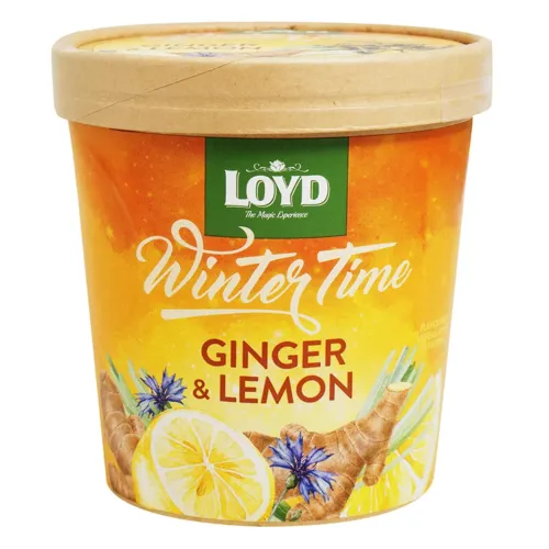 Чай фруктовий Loyd Winter Time зі смаком імбиру та лимону 81г