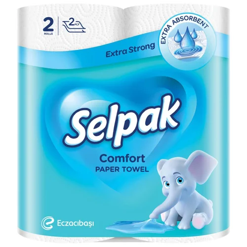 Рушники паперові Selpak Comfort 2-шарові 2шт