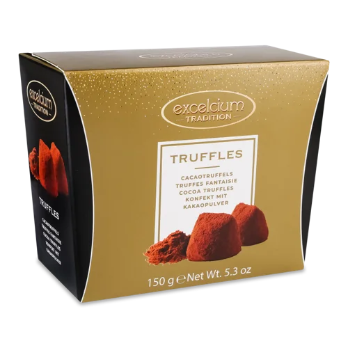 Цукерки Какао Truffles Вищого Ґатунку, Картонна Упаковка, 150г