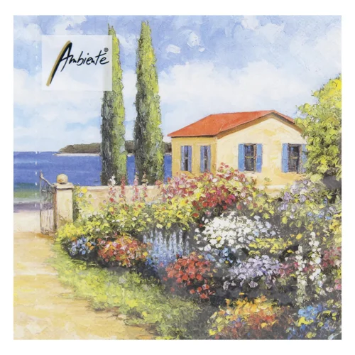 Серветки Ambiente Florals by the Sea FSC Mix 33х33см