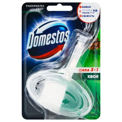 Блок для унітазу Domestos Сила 3в1 Хвоя 35г
