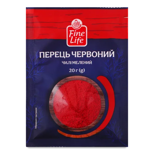 Перець Чилі Червоний Подрібнений Fine Life, м/у 20г