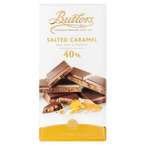 Шоколад молочний Butlers з солоною карамеллю 100г