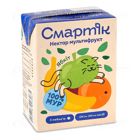 Нектар Смартік мультифрукт, 200мл