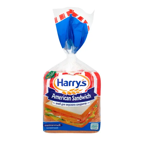 Хліб пшеничний нарізний American sandwich Harry's м/у 470г