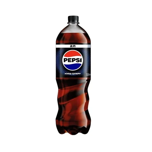 Нaпій 2 л Pepsi Black нуль цукру бeзaлкoгoльний сильнoгaзoвaний