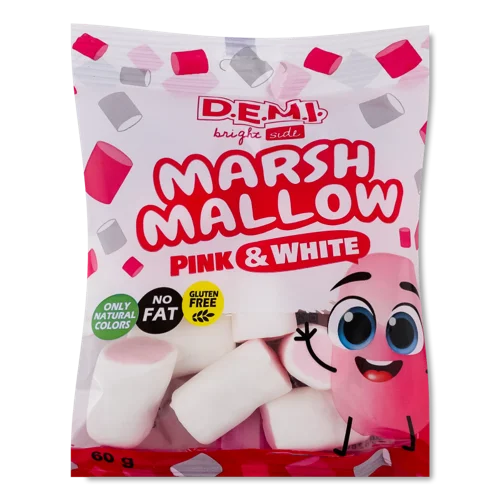Маршмеллоу Рожевий та Білий D.E.M.I. В/ґ 60г