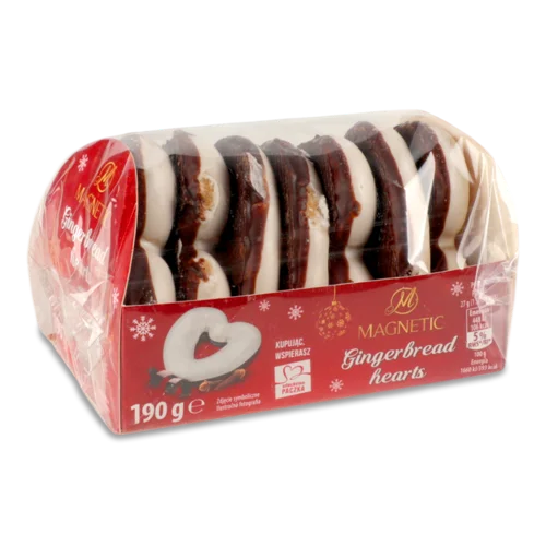 Серця Пряничні В Глазурі Покриті Шоколадом Lambertz, М/у, 190г