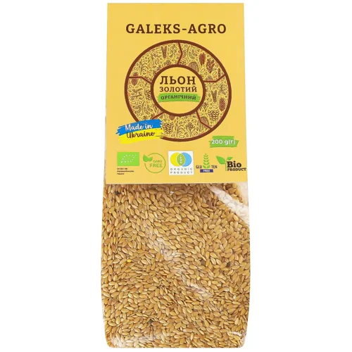 Льон золотий Galeks-Agro органічний 200г