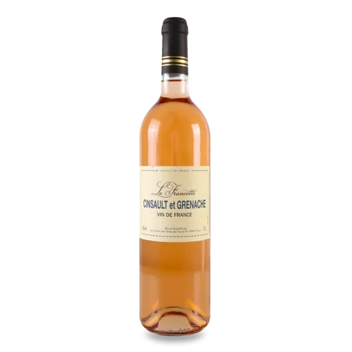 Вино La Francette Сінсо та Гренаш Рожеве Сухе, в/ґ, 0.75л