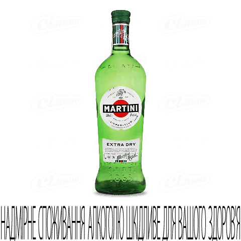 Вермут Martini Extra Dry 18% 0.5л