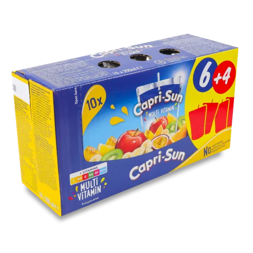 Напій Соковмісний Мультивітамін Capri-Sun Картонна Упаковка 10х200мл