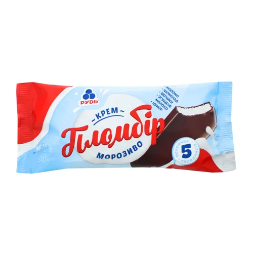 Морозиво ескімо «Крем-Пломбір» Рудь 80г