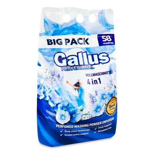 Порошок Стиральний Gallus Professional 4в1 універсальний, в/к, 1 кг