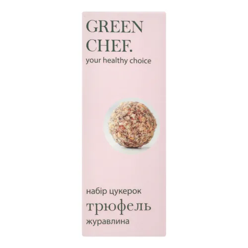Набір цукерок Трюфель Журавлина Green Chef к/у 90г