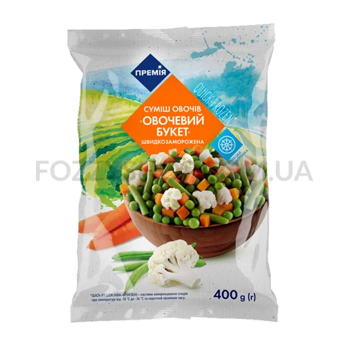 Суміш овочів Премія заморожена Овочевий букет 400г