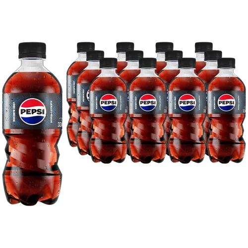 Напій газований Pepsi Black Zero Sugar 0,33л 12шт
