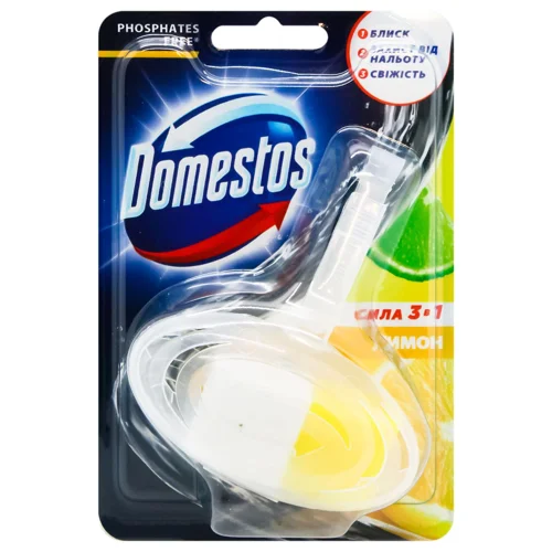 Блок для унітазу Domestos Лимон Сила 3в1 35г