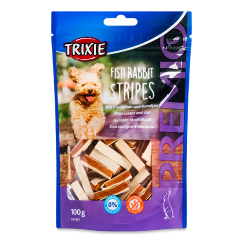 Ласощі Для Собак З Рибою Та Кроликом, Premio Trixie, В/ґ, 100г