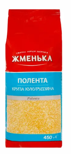 Крупа кукурудзяна Полента Жменька м/у 450г