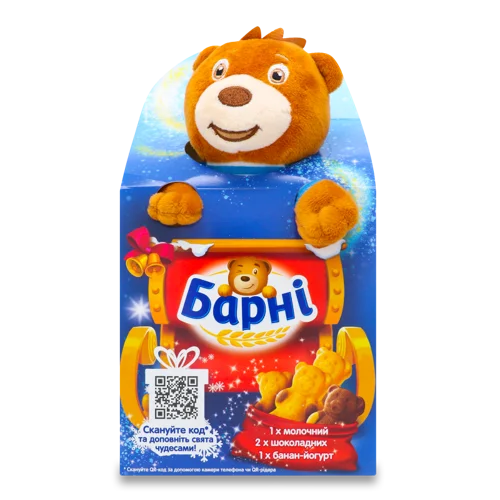 Тістечка Бісквітні В/ґ З Іграшкою Ведмедик Барні, 1шт