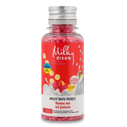 Бісер для Ванн Банан і Червона Плюмерія Молочний Milky Dream, 80г