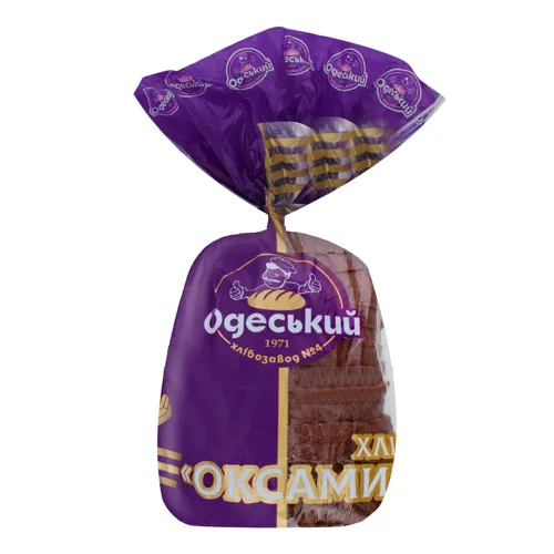 Хліб пшенично-житній нарізний Оксамит Одеський хлібозавод №4 м/у 350г