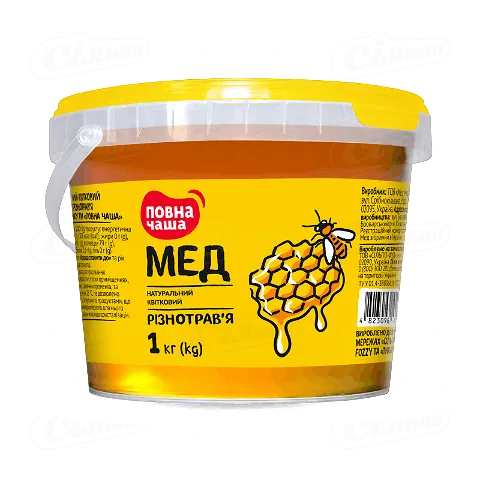 Мед натуральний «Повна Чаша»® квітковий, 1кг