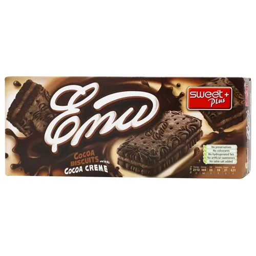 Печиво Sweet Plus Emu Сендвич з какао кремом 160г