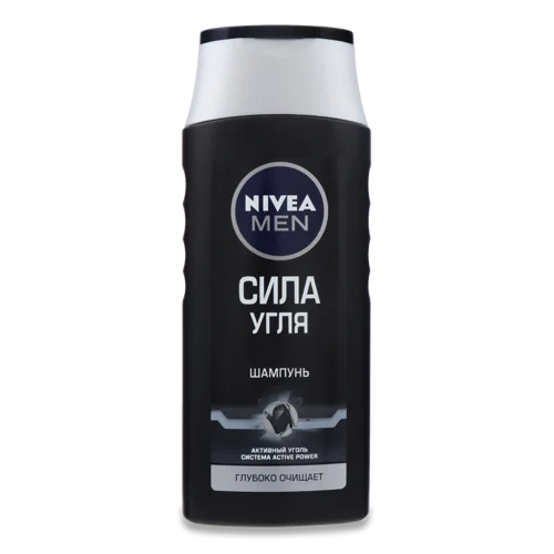 Шампунь Для Волосся Сила Вугілля Nivea Men, 250мл