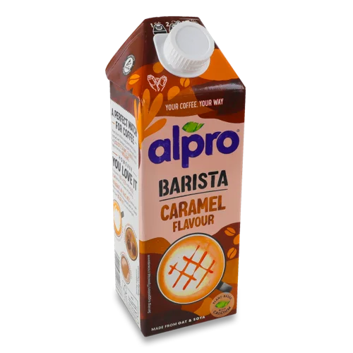 Напій Вівсяно-Соєвий Зі Смаком Карамелі Barista Alpro, Пластикова Пляшка 750мл