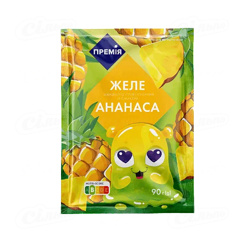 Желе «Премія» зі смаком ананаса, 90г