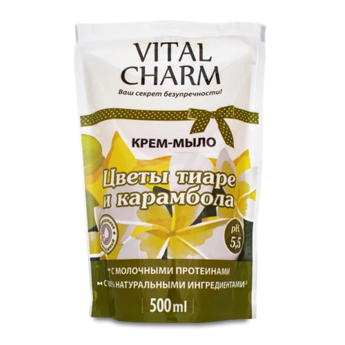 Крем-мило Рідке Квіти Тіарі і Карамбола Vital Charm, 500мл