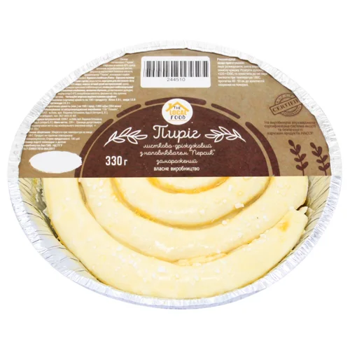 Пиріг The Local Food листково-дріжджовий з персиком 330г