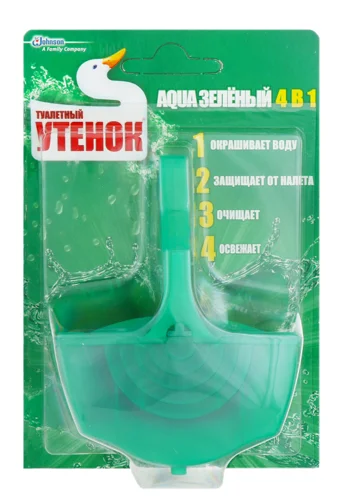 Блок Для Унітазу Aqua Зелений Твердий, Туалетна Качка, 40 г