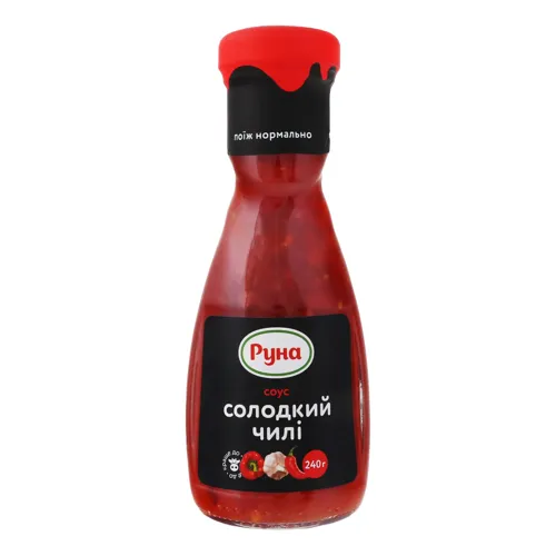 Соус стерилізований Солодкий чилі Руна 240г