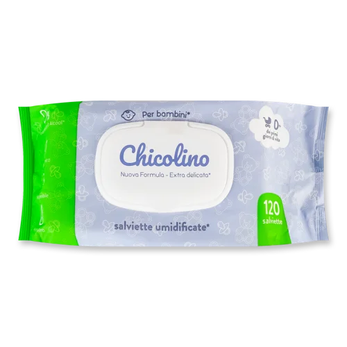 Вологі Серветки для Дітей Chicolino, 120шт, з м'якою обробкою