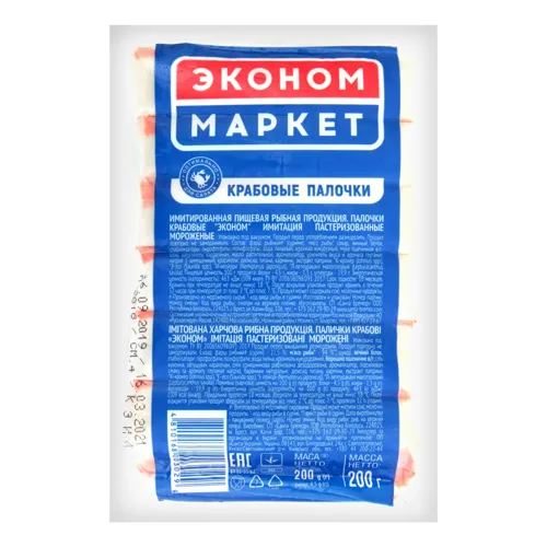 Крабові палички Економ Маркет в упаковці 200г