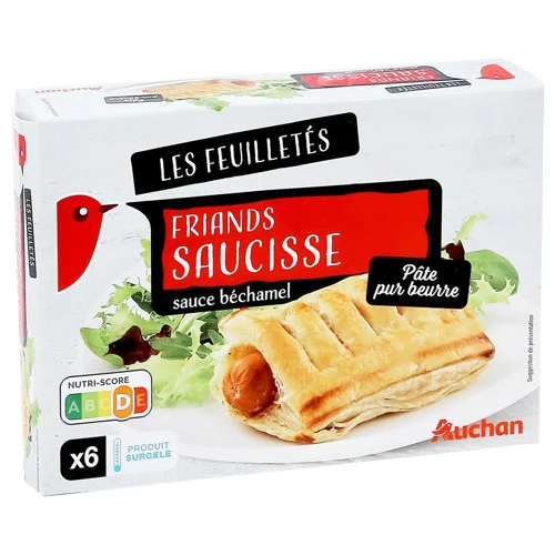 Пиріг Auchan з сосискою 390г