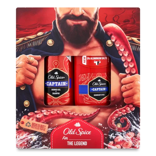 Подарунковий Набір Captain Old Spice, 1 шт, в/к