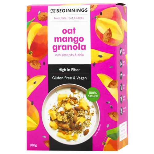 Гранола The Beginnings вівсяна з манго 200г
